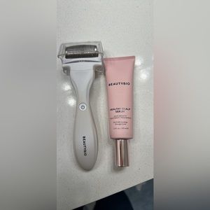 BeautyBio Scalp Serum and Roller Set - Pink